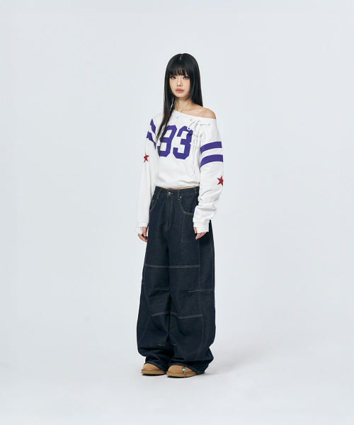SCHISM INDUCING（スキズムインデューシング）の「3D TRUE BAGGY JEANS NAVY（デニムパンツ・レディース・その他・MEDIUM/LARGE）」の14枚目の写真
