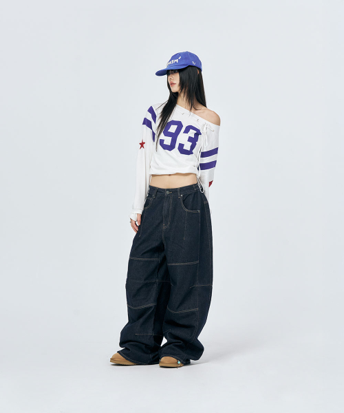 SCHISM INDUCING（スキズムインデューシング）の「3D TRUE BAGGY JEANS NAVY（デニムパンツ・レディース・その他・MEDIUM/LARGE）」の17枚目の写真