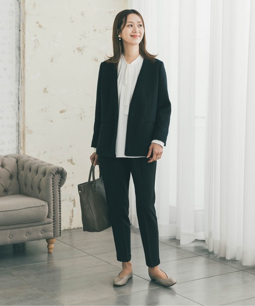 アーバンリサーチドアーズ［M］ツイードVネックロングジャケット