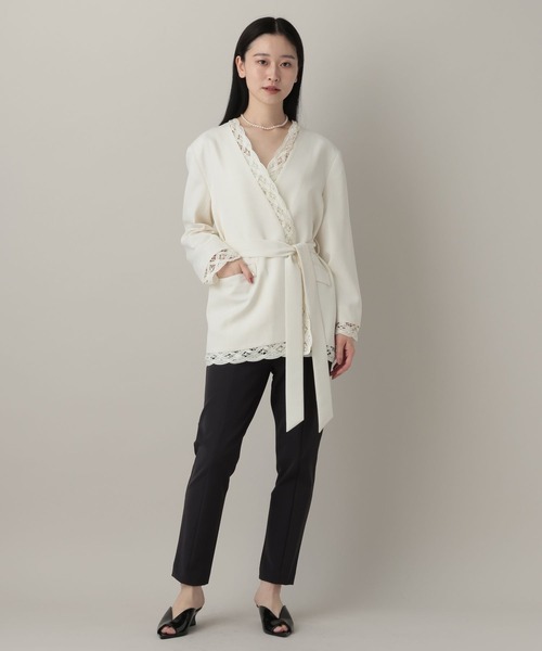 A part by（アパートバイ）の「ニジュウオリストレッチパンツ（その他パンツ・レディース・チャコールグレー/ブラック・MEDIUM/SMALL）」の4枚目の写真