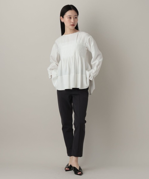 A part by（アパートバイ）の「ニジュウオリストレッチパンツ（その他パンツ・レディース・チャコールグレー/ブラック・MEDIUM/SMALL）」の5枚目の写真