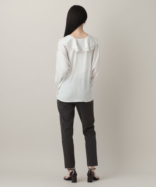 A part by（アパートバイ）の「ニジュウオリストレッチパンツ（その他パンツ・レディース・チャコールグレー/ブラック・MEDIUM/SMALL）」の8枚目の写真