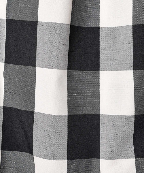 BABYLONE(バビロン)の「チェックシャンタンスカート(スカート・レディース・ブラック・34inch/36inch)」の16枚目の写真