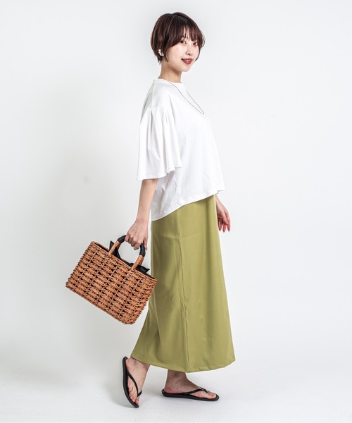 The Bagmati(ザバグマティ)の「【The Bagmati/ザバグマティ】レザーハンドル スクエア かごバッグ(かごバッグ・レディース・ベージュ×ブラック/ナチュラル・FREE)」の17枚目の写真