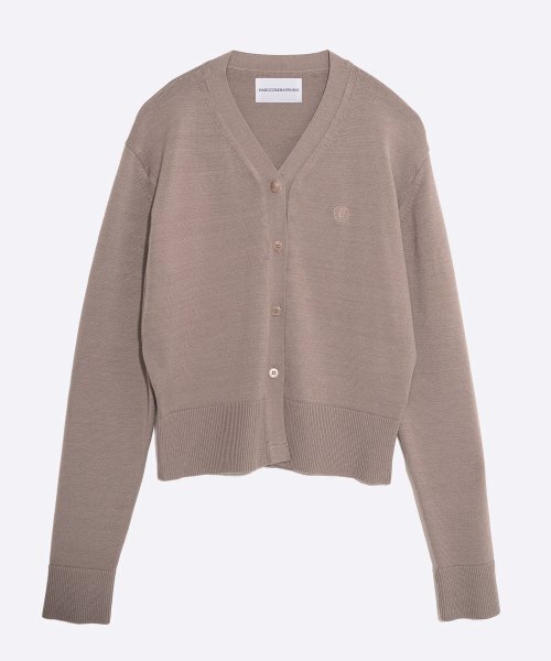 HARDCORE HAPPINESS(ハードコアハピネス)の「V NECK SYMBOL CARDIGAN_BEIGE GREY(カーディガン/ボレロ・レディース・その他・FREE)」の2枚目の写真