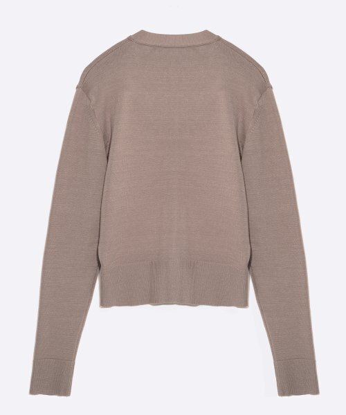 HARDCORE HAPPINESS(ハードコアハピネス)の「V NECK SYMBOL CARDIGAN_BEIGE GREY(カーディガン/ボレロ・レディース・その他・FREE)」の3枚目の写真