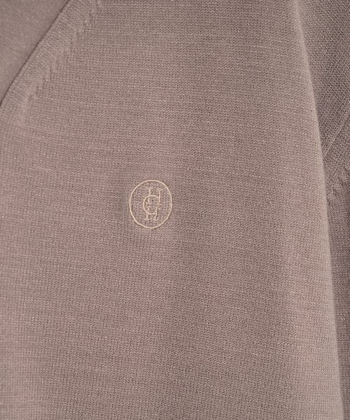 HARDCORE HAPPINESS(ハードコアハピネス)の「V NECK SYMBOL CARDIGAN_BEIGE GREY(カーディガン/ボレロ・レディース・その他・FREE)」の4枚目の写真