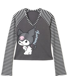 atmos pink x KUROMI Print LS T-shirt / アトモスピンク クロミ プリント ロングスリーブ T-シャツ 【SP】