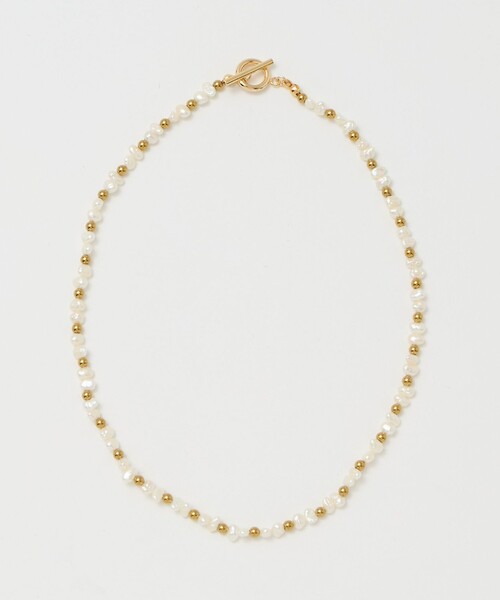 Causerie(コズリ)の「<Causerie>淡水パール×ストーン コンビ ネックレス(ネックレス・レディース・オフホワイト・FREE)」の3枚目の写真