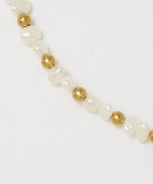 Causerie(コズリ)の「<Causerie>淡水パール×ストーン コンビ ネックレス(ネックレス・レディース・オフホワイト・FREE)」の4枚目の写真