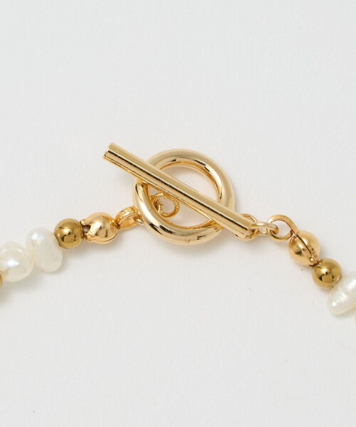 Causerie(コズリ)の「<Causerie>淡水パール×ストーン コンビ ネックレス(ネックレス・レディース・オフホワイト・FREE)」の5枚目の写真