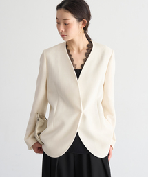 plage | Collarless ジャケット(ノーカラージャケット)
