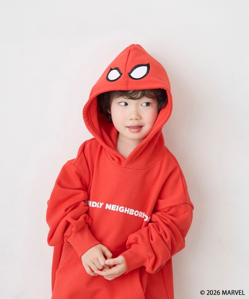 LOWRYS FARM(ローリーズファーム)の「MARVEL/ウラケフーディ 639647(パーカー・キッズ・レッド/ブラック/オフホワイト・130cm/110cm/150cm)」の3枚目の写真