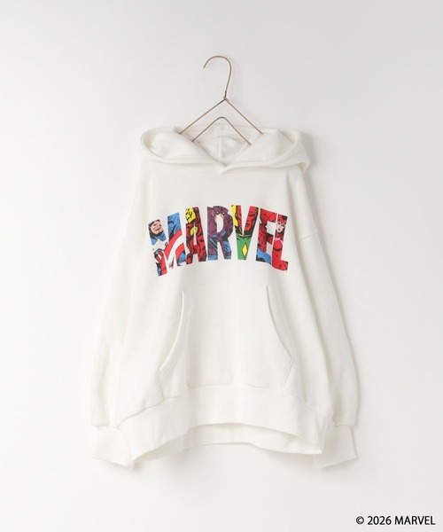 LOWRYS FARM(ローリーズファーム)の「MARVEL/ウラケフーディ 639647(パーカー・キッズ・レッド/ブラック/オフホワイト・130cm/110cm/150cm)」の2枚目の写真