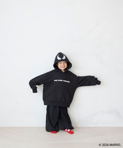 LOWRYS FARM(ローリーズファーム)の「MARVEL/ウラケフーディ 639647(パーカー・キッズ・レッド/ブラック/オフホワイト・130cm/110cm/150cm)」の7枚目の写真