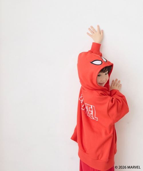 LOWRYS FARM(ローリーズファーム)の「MARVEL/ウラケフーディ 639647(パーカー・キッズ・レッド/ブラック/オフホワイト・130cm/110cm/150cm)」の13枚目の写真