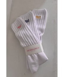 ALEXIA STAM | Wellness Logo Sock Sets White/ ウェルネス 靴下3足セット(ソックス/靴下)