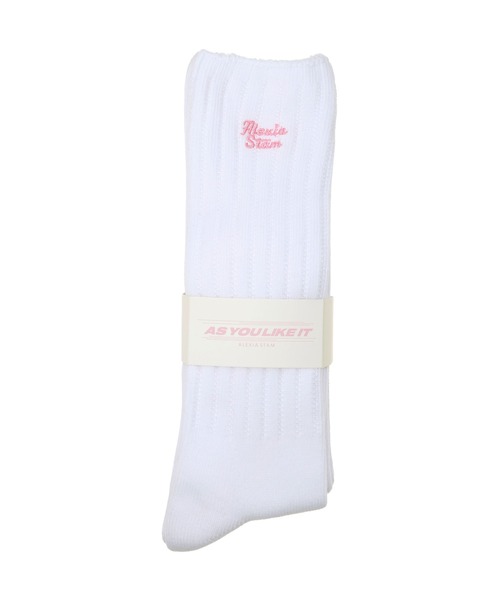 ALEXIA STAM（アリシアスタン）の「Wellness Logo Sock Sets White/ ウェルネス 靴下3足セット（ソックス/靴下・レディース・ホワイト・FREE）」の8枚目の写真
