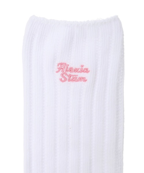 ALEXIA STAM（アリシアスタン）の「Wellness Logo Sock Sets White/ ウェルネス 靴下3足セット（ソックス/靴下・レディース・ホワイト・FREE）」の2枚目の写真