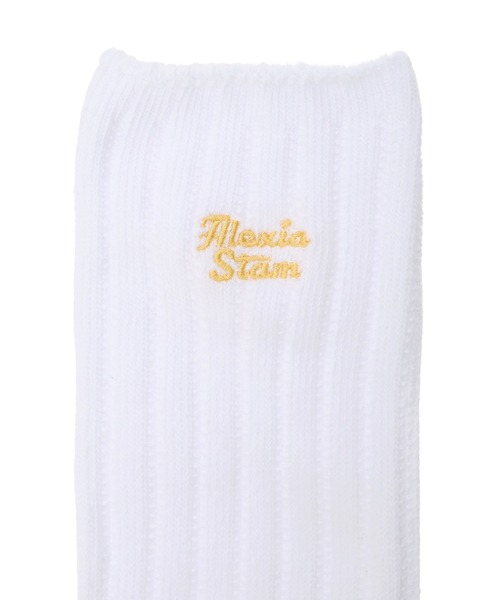 ALEXIA STAM（アリシアスタン）の「Wellness Logo Sock Sets White/ ウェルネス 靴下3足セット（ソックス/靴下・レディース・ホワイト・FREE）」の4枚目の写真