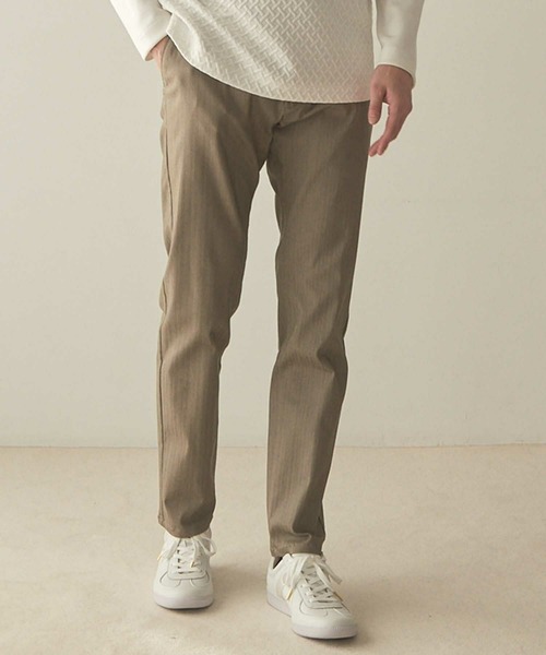 UNION STATION(ユニオンステーション)の「ハイパーストレッチヘリンボンパンツ<スーパーストレッチ・ハンドウォッシャブル>(その他パンツ・メンズ・サックスブルー/ライトグレー/ホワイト/ブラック/ネイビー/ベージュ/チャコールグレー・LL/M/S/L)」の5枚目の写真