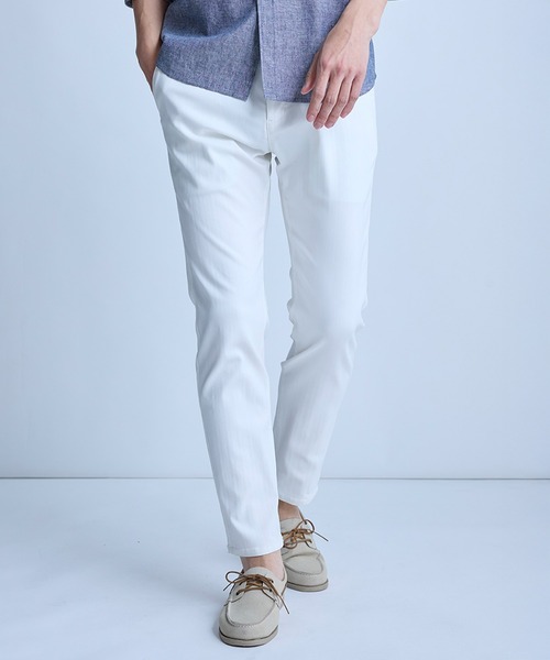 UNION STATION(ユニオンステーション)の「ハイパーストレッチヘリンボンパンツ<スーパーストレッチ・ハンドウォッシャブル>(その他パンツ・メンズ・サックスブルー/ライトグレー/ホワイト/ブラック/ネイビー/ベージュ/チャコールグレー・LL/M/S/L)」の2枚目の写真