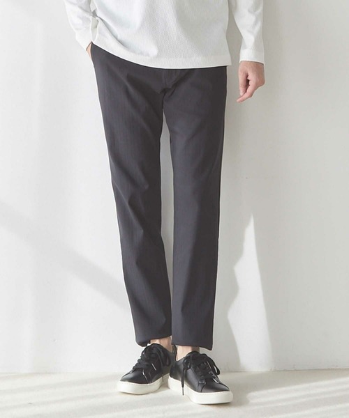 UNION STATION(ユニオンステーション)の「ハイパーストレッチヘリンボンパンツ<スーパーストレッチ・ハンドウォッシャブル>(その他パンツ・メンズ・サックスブルー/ライトグレー/ホワイト/ブラック/ネイビー/ベージュ/チャコールグレー・LL/M/S/L)」の3枚目の写真