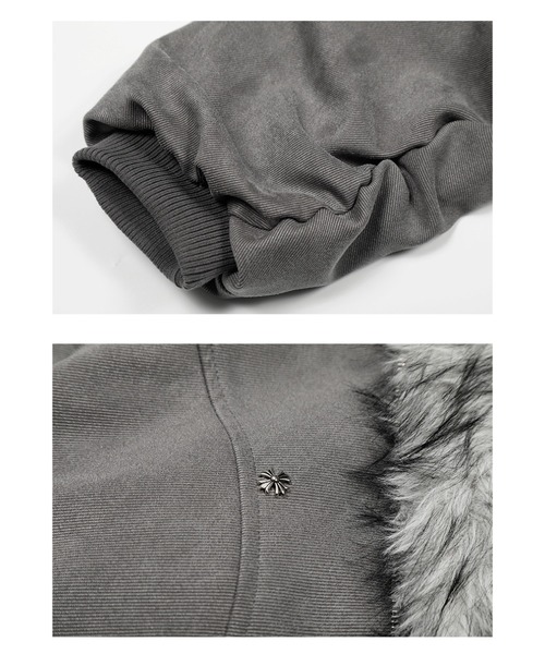 mushwear(マッシュウェア)の「フェイクファーフーデッドボリュームブルゾン(ブルゾン・メンズ・グレー・X-LARGE/LARGE/MEDIUM)」の10枚目の写真