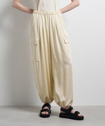 LANVIN en Bleu | ヴィンテージサテンカーゴパンツ(その他パンツ)