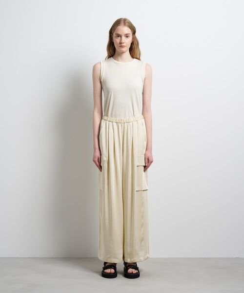 LANVIN en Bleu(ランバンオンブルー)の「ヴィンテージサテンカーゴパンツ(その他パンツ・レディース・チャコールグレー/イエロー・36/38)」の10枚目の写真