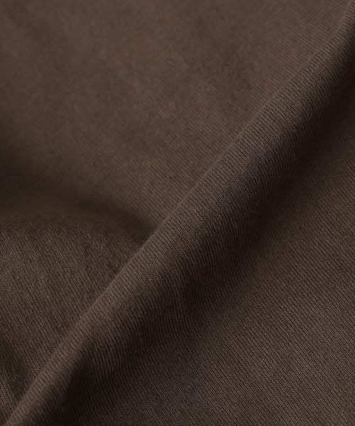 Healthknit（ヘルスニット）の「Health knit / ヘルスニット 別注 ヘンリー ネックロンT（Tシャツ/カットソー・メンズ・グレー/ブラック/ブラウン/ホワイト・LARGE/MEDIUM）」の7枚目の写真