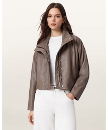 RYDER FUNNEL NECK LEATHER JACKET | ライダー ファンネル ネック レザー ジャケット