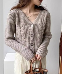 ニット ケーブル編み」に該当するカーディガン/ボレロ(ショート丈 ニット ケーブル編み」に該当するカーディガン/ボレロ(ショート丈