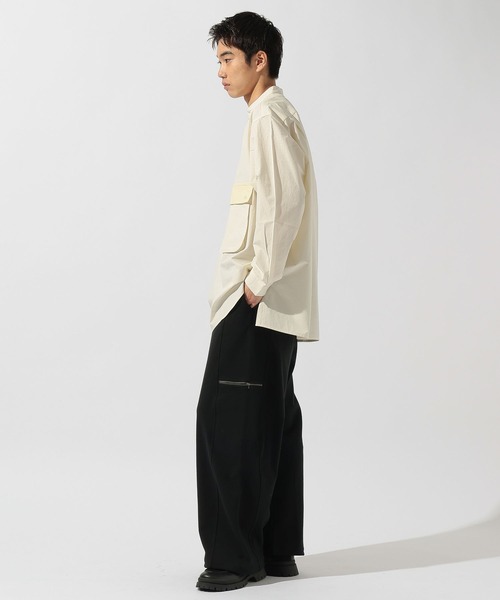 niko and...（ニコアンド）の「ウォッシュドバンドシャツプルオーバー（シャツ/ブラウス・メンズ・オフホワイト/グレー・LARGE/MEDIUM）」の13枚目の写真