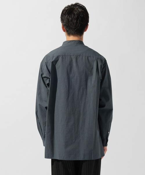 niko and...（ニコアンド）の「ウォッシュドバンドシャツプルオーバー（シャツ/ブラウス・メンズ・オフホワイト/グレー・LARGE/MEDIUM）」の7枚目の写真