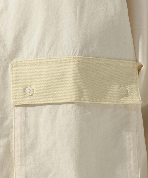 niko and...（ニコアンド）の「ウォッシュドバンドシャツプルオーバー（シャツ/ブラウス・メンズ・オフホワイト/グレー・LARGE/MEDIUM）」の10枚目の写真