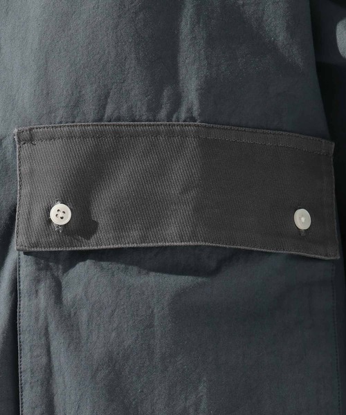 niko and...（ニコアンド）の「ウォッシュドバンドシャツプルオーバー（シャツ/ブラウス・メンズ・オフホワイト/グレー・LARGE/MEDIUM）」の11枚目の写真