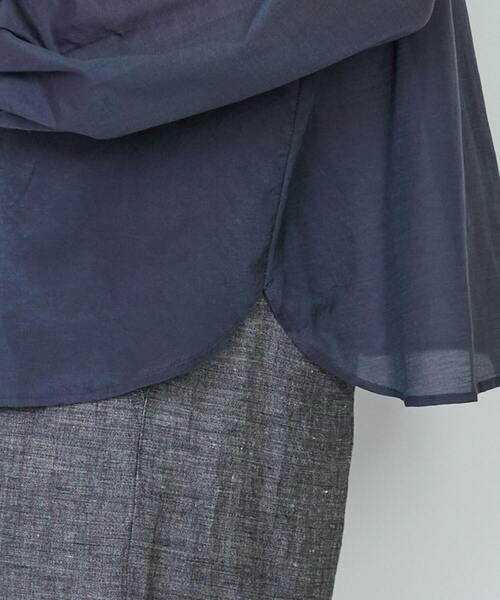 LOISIR(ロワズィール)の「【付け襟セット】コットンシルクボイルフリルカラーブラウス(シャツ/ブラウス・レディース・ライトグレー/ネイビー・FREE)」の21枚目の写真