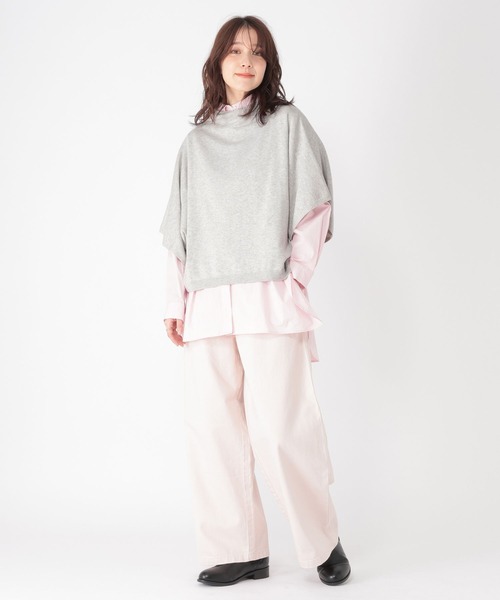 studio CLIP（スタディオクリップ）の「12ゲージコットンカシミヤハーフスリーブベスト（ベスト・レディース・ライトブルー/ライトベージュ/オフホワイト/ライトグレー・FREE）」の11枚目の写真