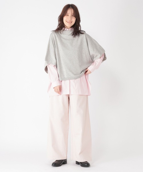 studio CLIP（スタディオクリップ）の「12ゲージコットンカシミヤハーフスリーブベスト（ベスト・レディース・ライトブルー/ライトベージュ/オフホワイト/ライトグレー・FREE）」の12枚目の写真