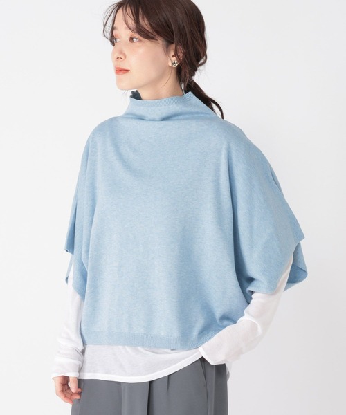 studio CLIP（スタディオクリップ）の「12ゲージコットンカシミヤハーフスリーブベスト（ベスト・レディース・ライトブルー/ライトベージュ/オフホワイト/ライトグレー・FREE）」の18枚目の写真