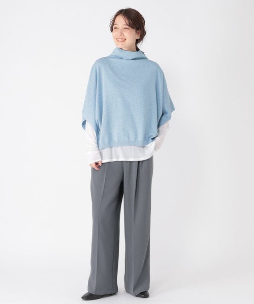 studio CLIP（スタディオクリップ）の「12ゲージコットンカシミヤハーフスリーブベスト（ベスト・レディース・ライトブルー/ライトベージュ/オフホワイト/ライトグレー・FREE）」の20枚目の写真