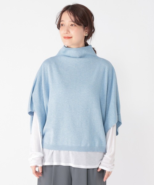 studio CLIP（スタディオクリップ）の「12ゲージコットンカシミヤハーフスリーブベスト（ベスト・レディース・ライトブルー/ライトベージュ/オフホワイト/ライトグレー・FREE）」の22枚目の写真