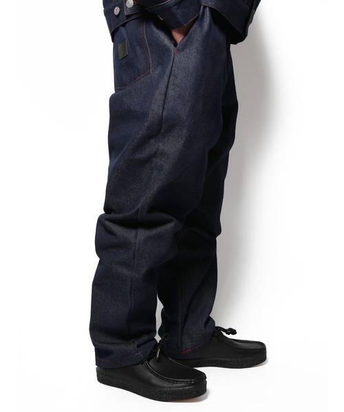 Cheers(チアーズ)の「(R) DENIM TEPS(デニムパンツ・メンズ・ネイビー/ブラック・XL/M/L)」の4枚目の写真