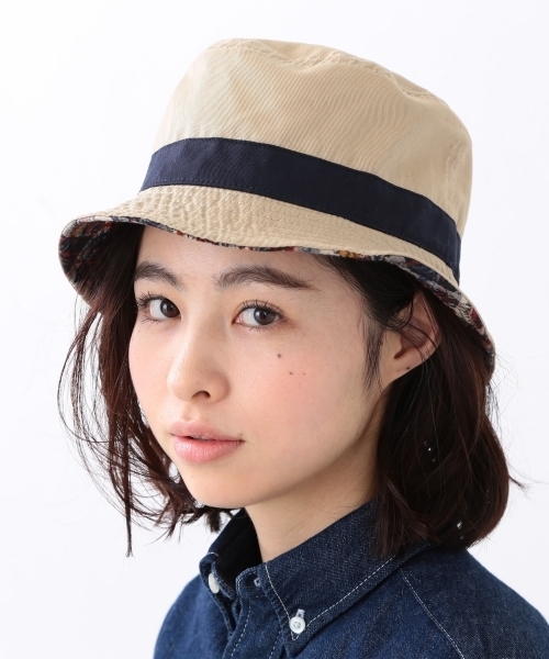 BEAMS BOY(ビームスボーイ)の「BEAMS BOY / BATIK REVERSIBLE HAT(ハット・レディース・グリーン/ネイビー・ONE SIZE)」の6枚目の写真
