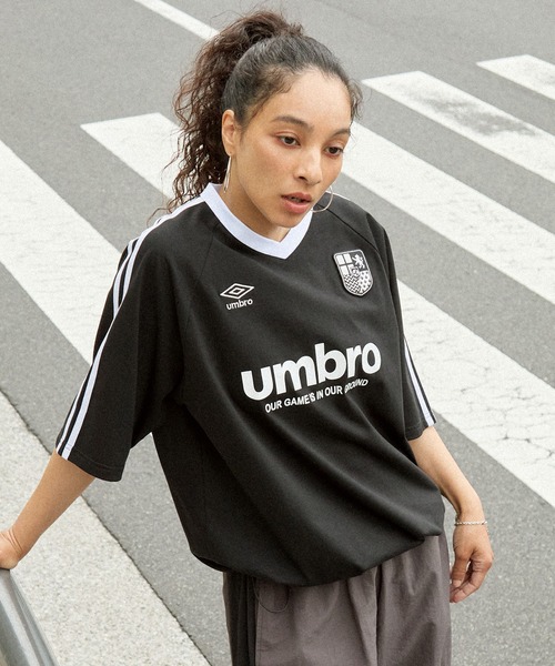 UMBRO/アンブロ 別注 ゲームライン ドロスト ロゴ刺繍 ラグラン