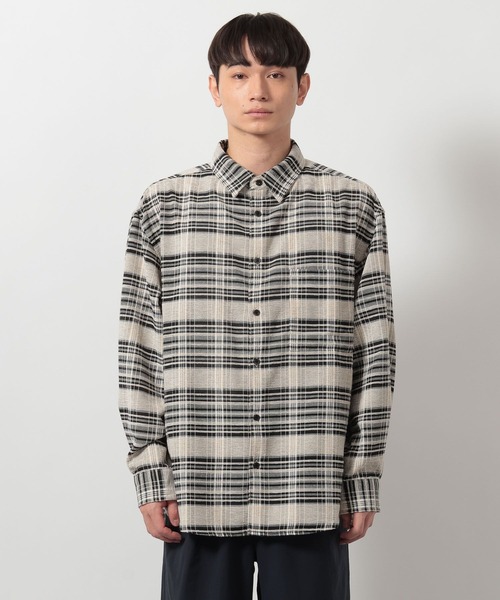 LAKOLE（ラコレ）の「ライトモールチェック長袖シャツ / 647522（シャツ/ブラウス・メンズ・グレー/ブラック/ホワイト・LARGE/MEDIUM）」の13枚目の写真