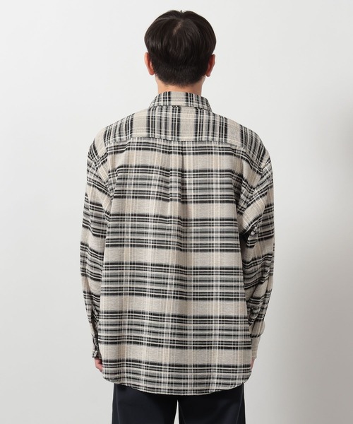 LAKOLE（ラコレ）の「ライトモールチェック長袖シャツ / 647522（シャツ/ブラウス・メンズ・グレー/ブラック/ホワイト・LARGE/MEDIUM）」の15枚目の写真