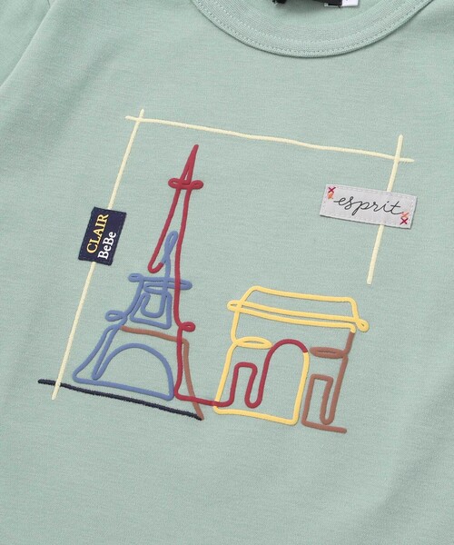 BeBe（ベベ）の「エッフェル塔プリントレイヤード風スムース長袖Tシャツ（Tシャツ/カットソー・キッズ・ホワイト/グリーン・120cm/140cm/130cm/150cm）」の11枚目の写真