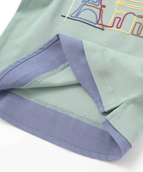 BeBe（ベベ）の「エッフェル塔プリントレイヤード風スムース長袖Tシャツ（Tシャツ/カットソー・キッズ・ホワイト/グリーン・120cm/140cm/130cm/150cm）」の15枚目の写真